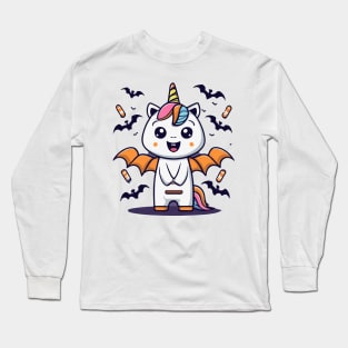 The Bat Unicorn Halloween Cute unicorn Long Sleeve T-Shirt